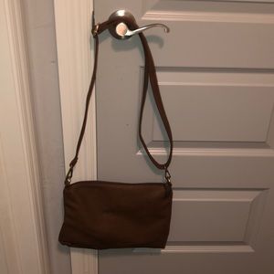 Small brown shoulder bag